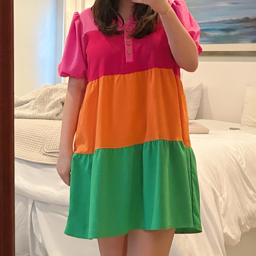Colorful Block Dress - Picture 3 of 3